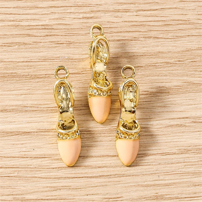 Tusember 10 Stück Niedliche Kristall-Lippenstift-, Handtaschen-, Schuh- und High-Heel-Anhänger für Halsketten, Ohrringe, Armbänder und Bastelarbeiten – Detail 16