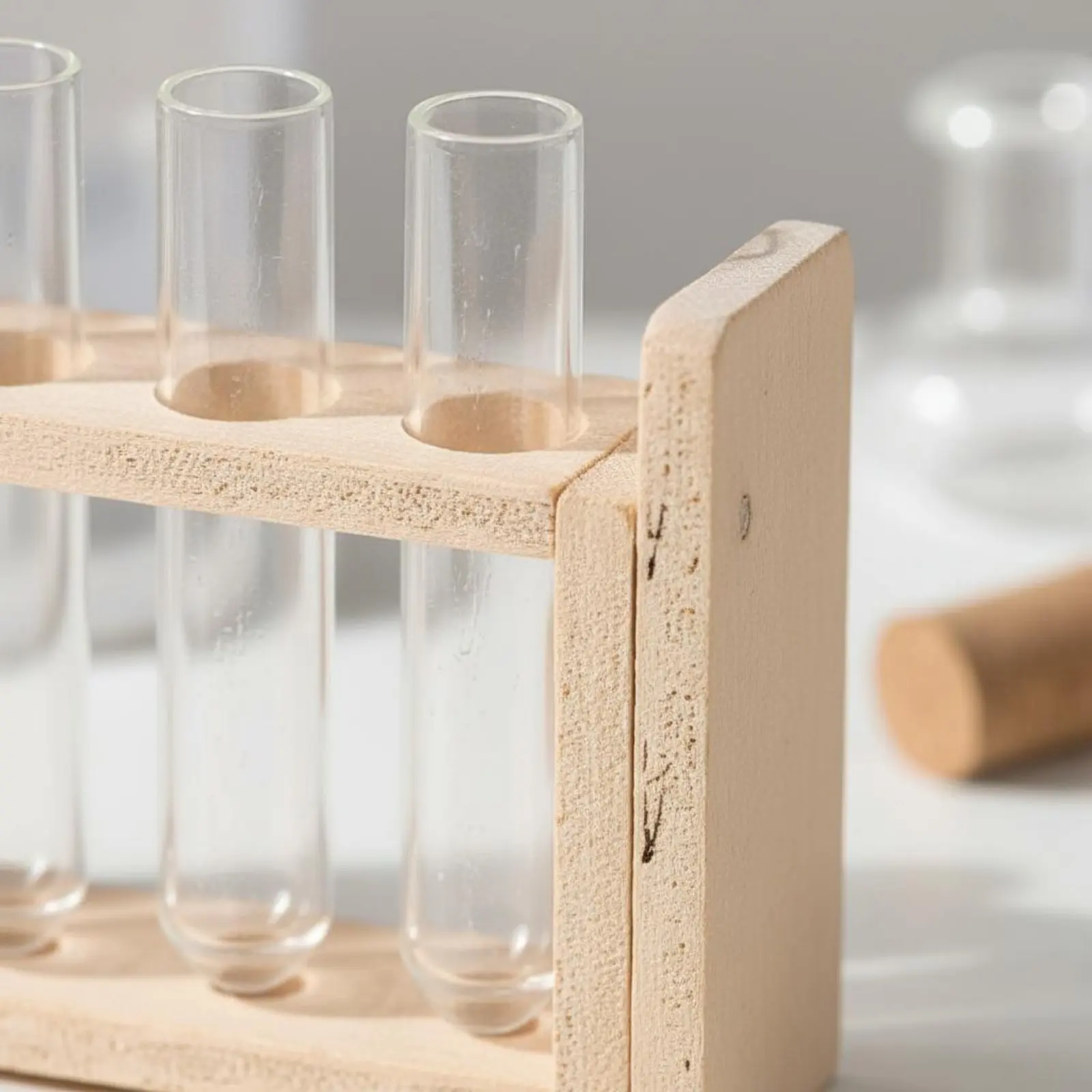 Miniature Science Laboratory Equipment Fine Craftsmanship Miniature Test Tube Rack Set 1/12 Scale Laboratory Accessories