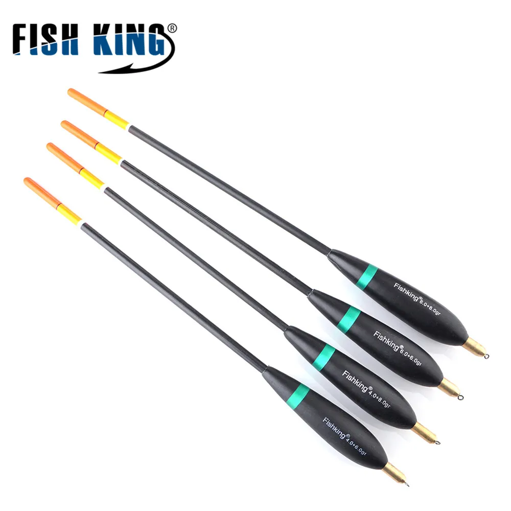 

FISH KING 5 Styles Barguzinsky Fir Bobber Fishing Float Mixed Size 20cm-26.5cm Copper Ocean Rock Buoy for Carp Fishing Tackle