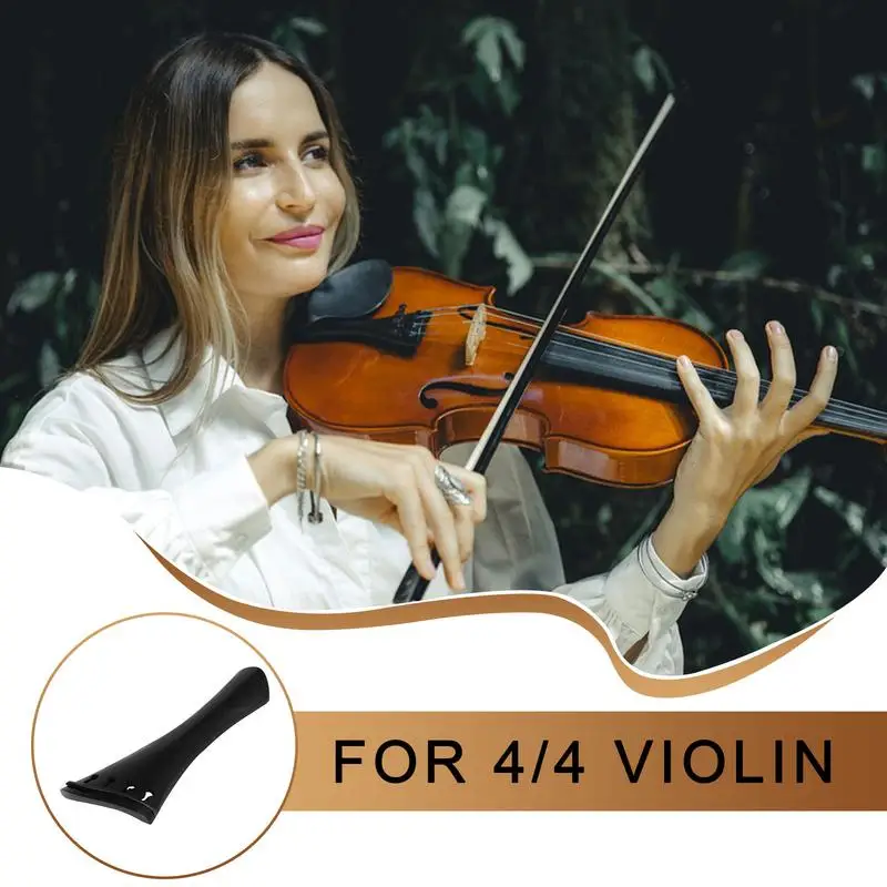 

4/4 Size Violin Tailpiece String Ebony Violin Tailgut 4/4 Size Violin Tailpiece Wood Replacement Violin Bridge Professional