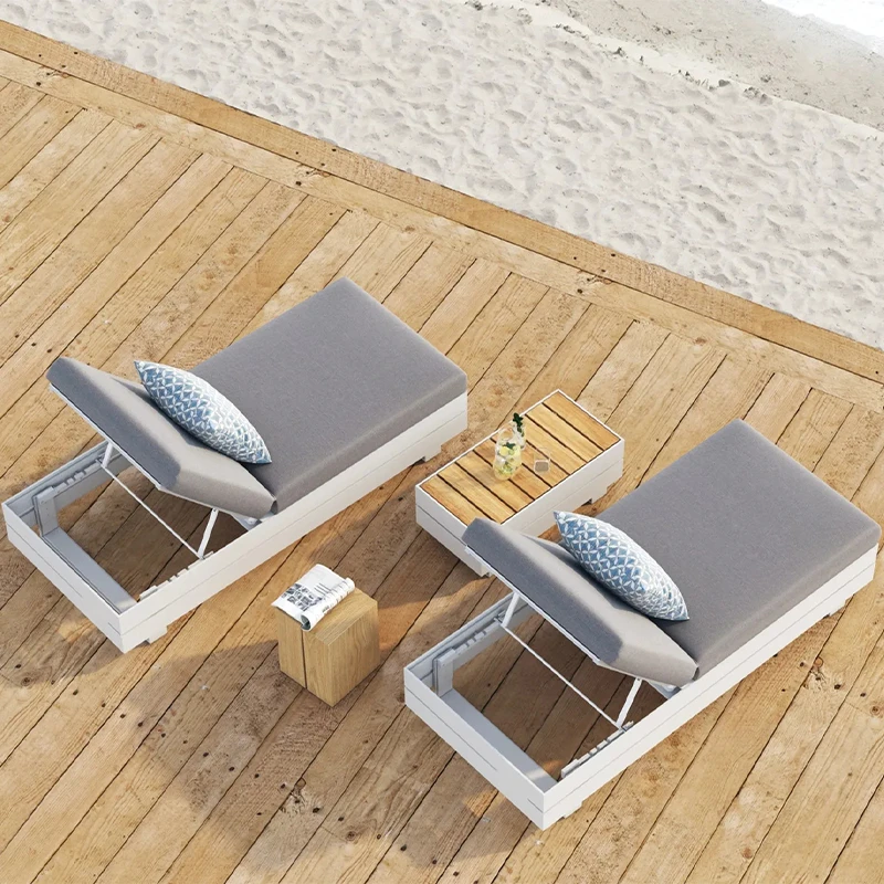 

Outdoor Furniture, Aluminum Frame, Sun protection Sun Lounge Chair, Hotel Pool Side Leisure Beach Sun Lounge Chair