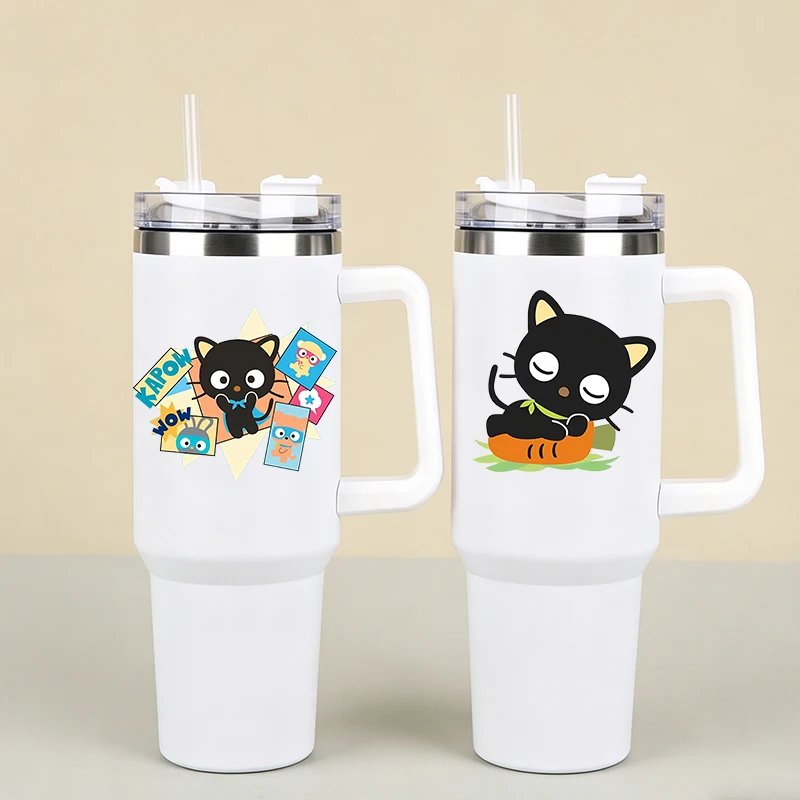 

Chococat Stainless Steel Water Cup Sanrio Large Capacity Portable Handle Water Cup Boy Girl Cartoon Kettle Fashion Water Bottle