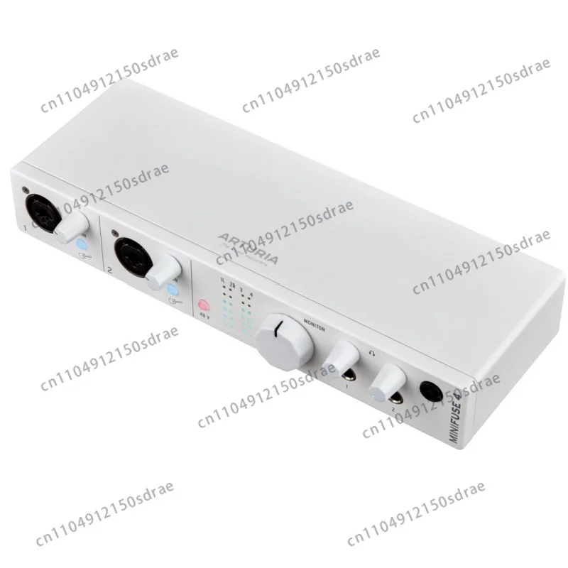 Interface de áudio de mesa versátil Arturia MiniFuse 4, interface MIDI 4 entradas/4 saídas para bandas, produtores, artistas e podcasters.