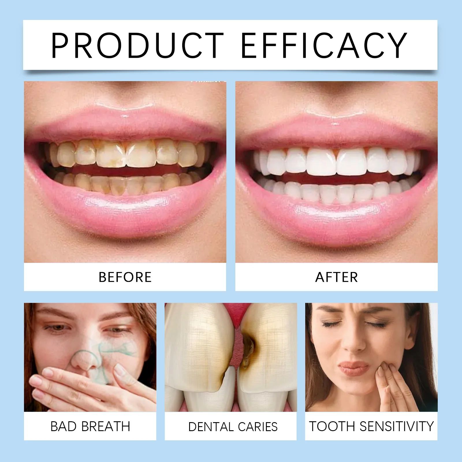 Oral Care Series Long-Lasting Fresh Breath Deep Clean Oral Stains Brighten Teeth Prevent Dental Caries Oral Care Product