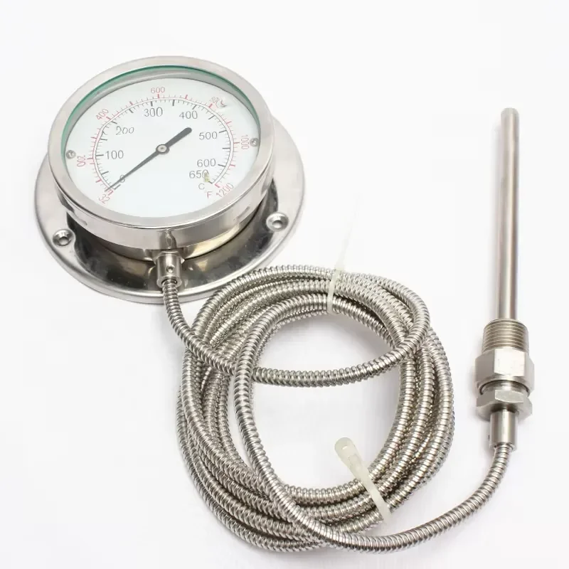 Capillary Exhaust Gas Temperature Gauge Remote Reading Thermometer with Electrical