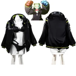 Cyberpunk Edgerunners Cosplay Sexy Woman Rebecca Costume Bra Panties Fancy Coat Halloween Christmas Costume Custom Size