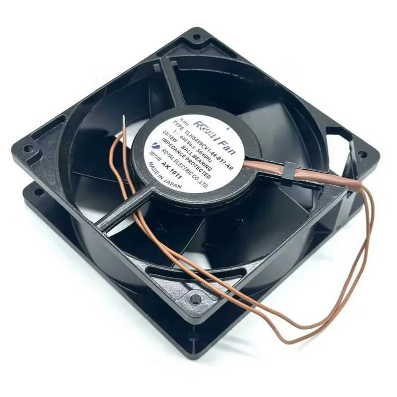 for Royal Fan TLHS459CV1-44-B37-AR AC 440V 20/18W 120x120x38m 2-Wire Server Cooling Fan