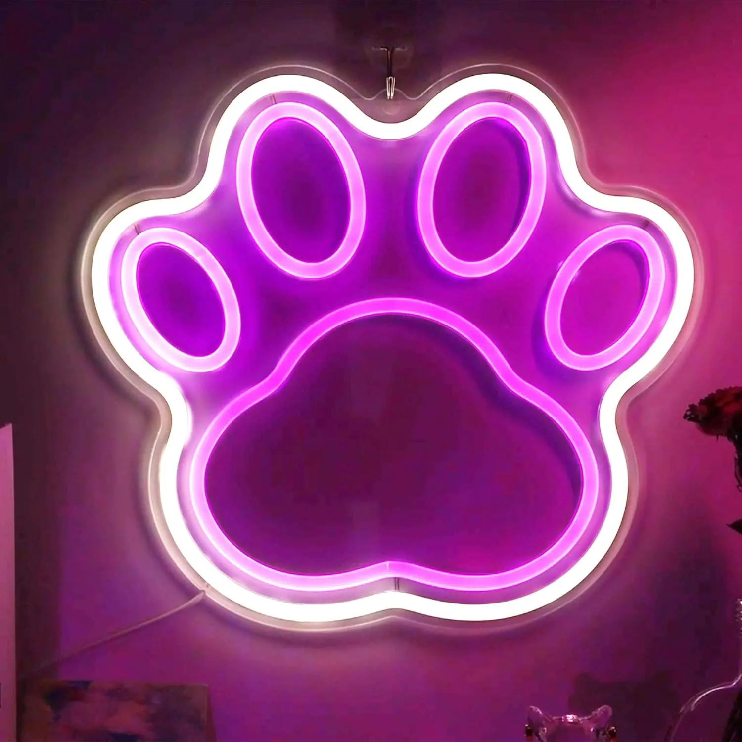 ضوء النيون باللون الوردي ، طاقة USB ، عاكس الضوء ، حفلات غرفة المعيشة ، عيد الميلاد ، أعياد الميلاد ، ديكور معلق في المنزل ، ديكور الغرفة #1