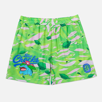 2025 New Jelly Fam Blue Checks Diamond Doves Cartoon Shorts Breathable Training Sports Basketball Loose Casual Beach Shorts Ote