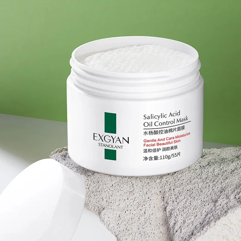 

1 Box Salicylic Acid Oil Control Moisturizing Cotton Sheet Mask Refreshing Acne Mild Repair Shrink Pore Beauty Brightening