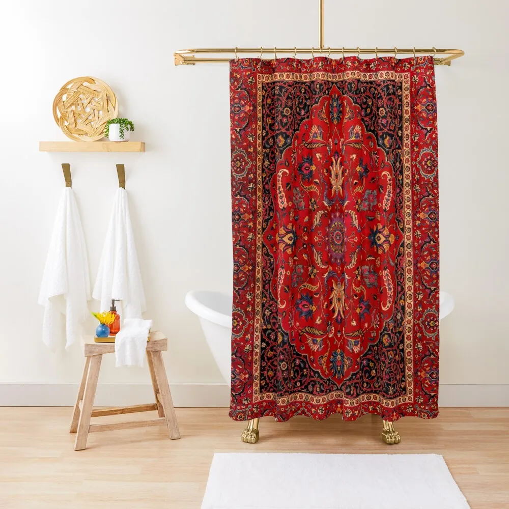 

Antique Persian Rug Shower Curtain For The Bathroom For Bathrooms With Beautiful Designs Curtain