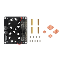 Superior-Dual Cooling Fan GPIO Extension Board For Raspberry Pi 4 Model B, Also Fits For Raspberry Pi 4B, 3B+