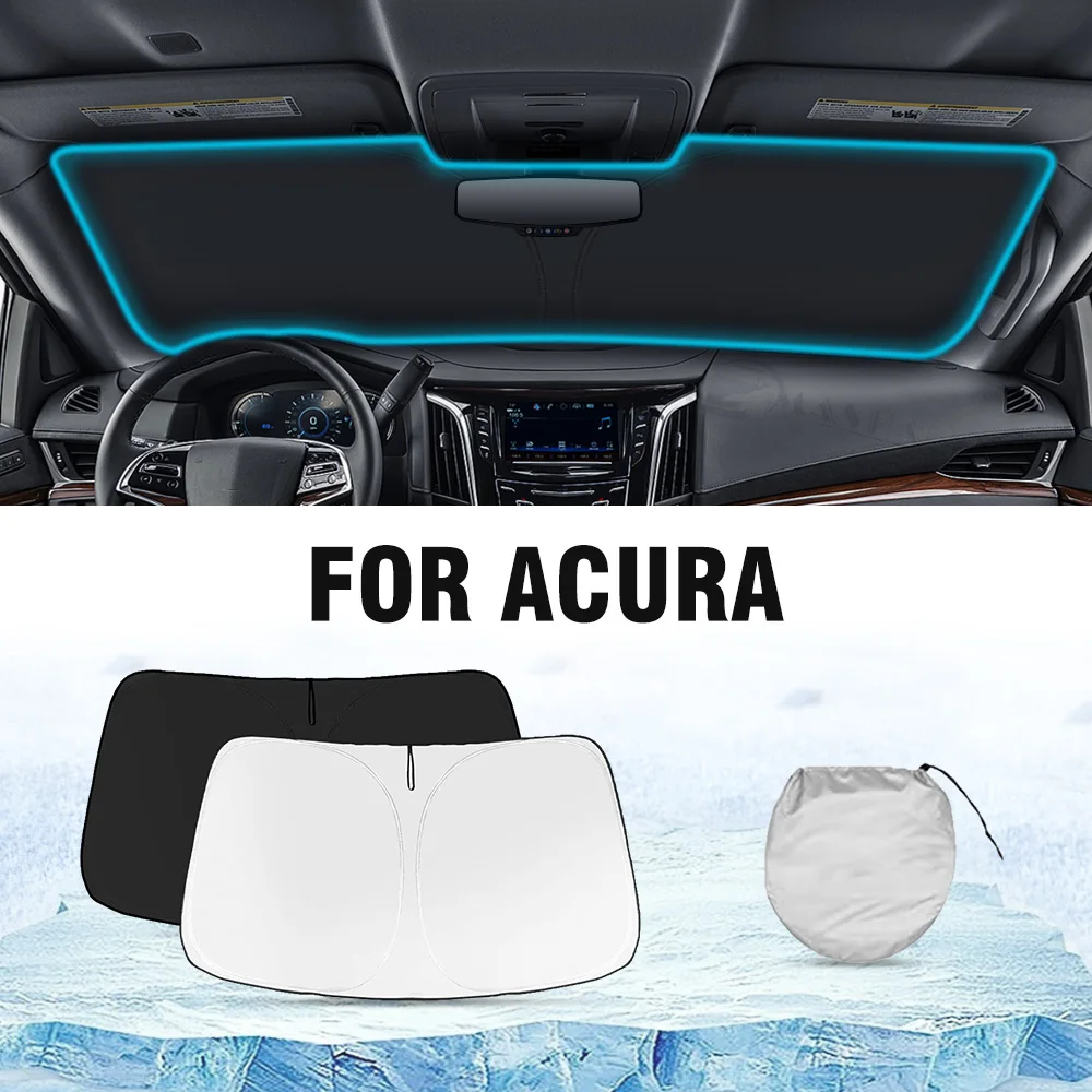 Автомобильный солнцезащитный козырек для переднего лобового стекла, тепловой солнцезащитный козырек, складной солнцезащитный козырек для Acura MDX RDX TLX 2021 2022 2023 2024, аксессуары