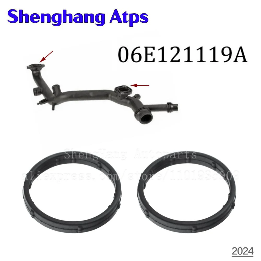 Coolant Pipe Seal O-Ring To Back Of Cylinder Heads For Audi A4 S4 S5 A6 A7 Q5 Q7 VW EOS Touareg 3.0L V6 06E121119A,06E 121 119 A