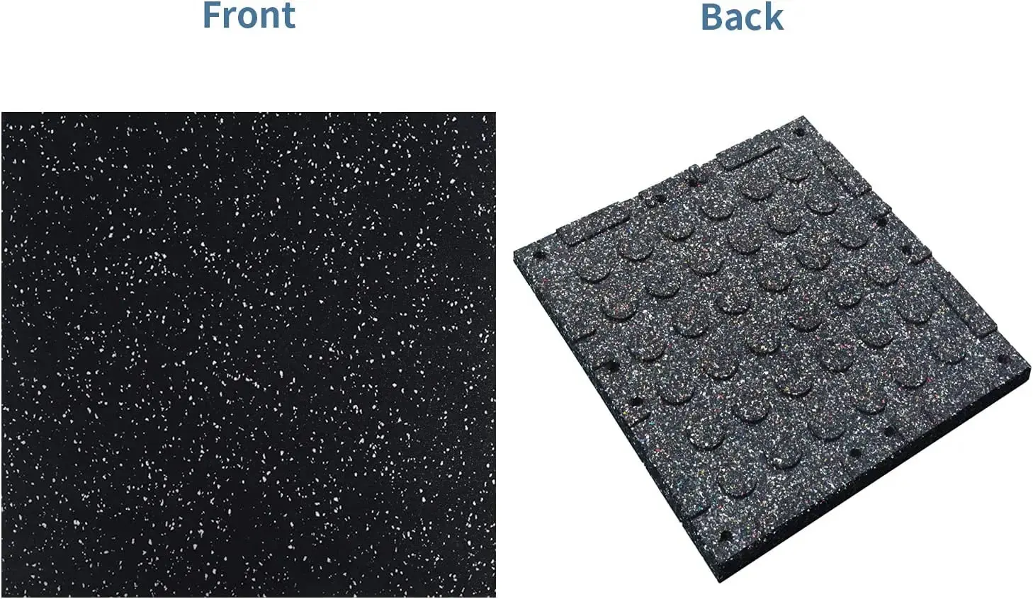 Colorful Rubber Tile Floors Mat Fitness Sports Rubber Gym Flooring with Shock-absorbing Column Custom size