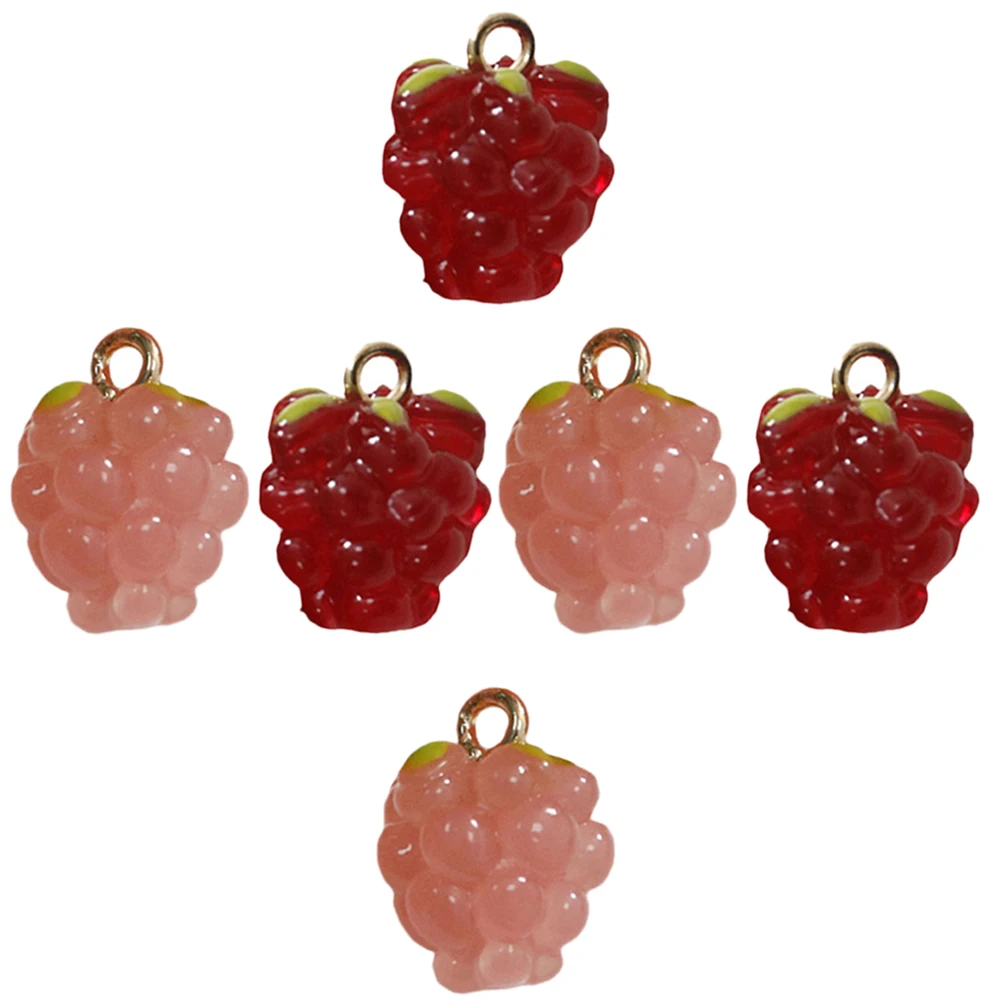 

6Pcs Hand- Pendants Resin Charms DIY Jewelry Accessories for Necklace Bracelet Earrings Keychains Gift Making