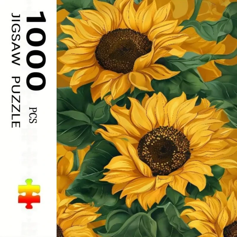 

500 Pieces Jigsaw Puzzle Sunflower Flower Art Jigsaw Puzzle Educational Toy for Kids Children 's Games Christmas Gift