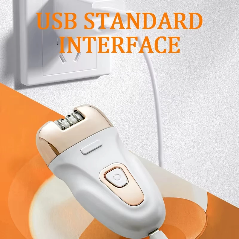 جهاز إزالة الشعر من كيمي ، ماكينة حلاقة نسائية ، إزالة شعر شخصية ، ساحب شعر ، قطعة أثرية كهربائية بيضاء ،