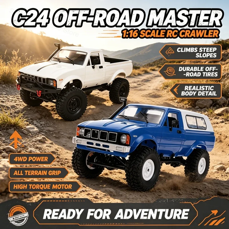 Kids Toys Very - 1:16, полный привод, RC-рок-краулер WPL C24,
