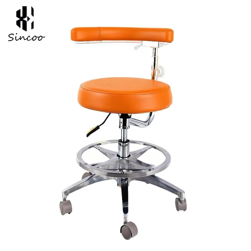 Pedicure Chair Spa Nail Salon Technician Stool Customizable Color High Load Bearing Massage LED Drainage