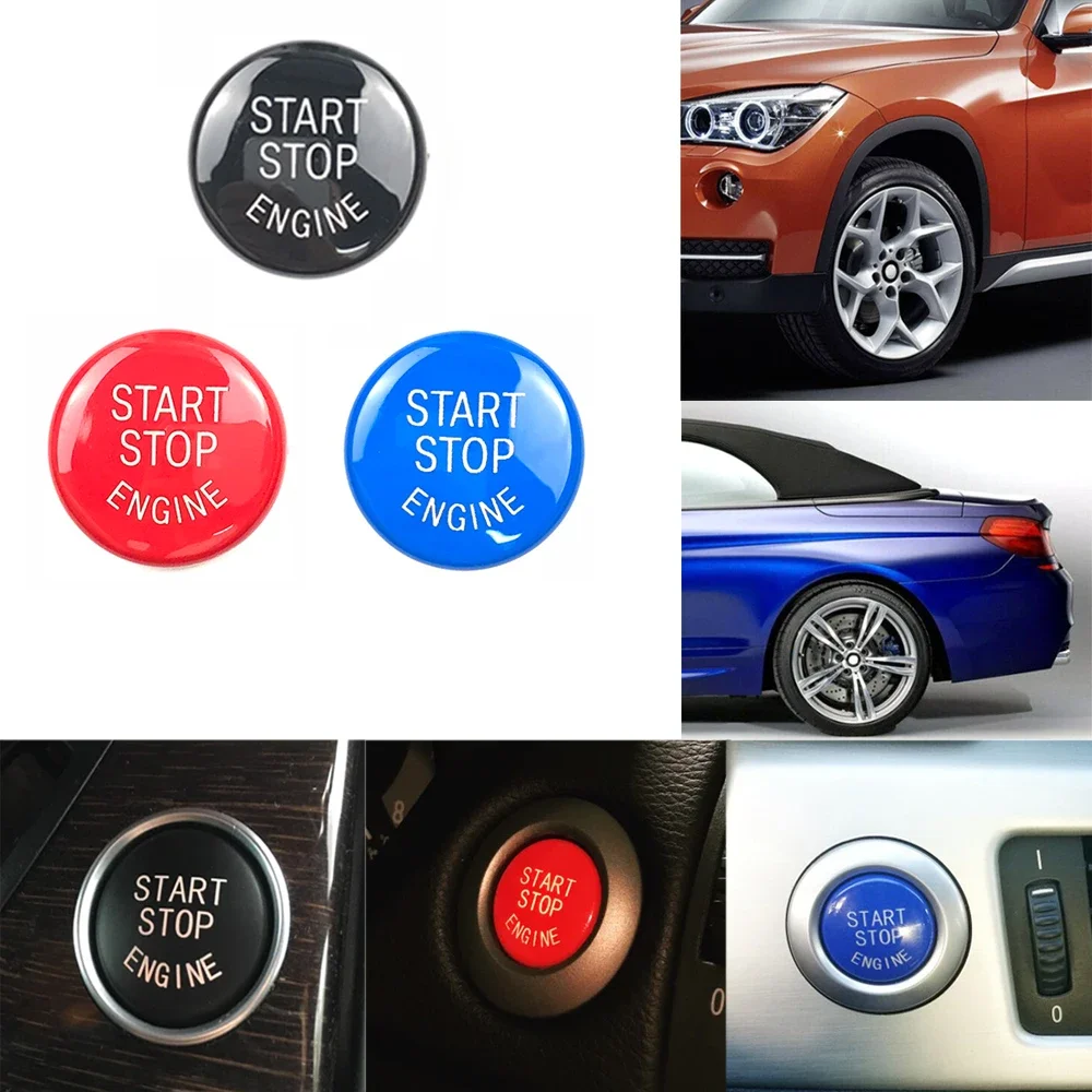 

Car Engine START Button Replace Cover STOP Switch Accessories Key Decor for BMW X1 X5 E70 X6 E71 Z4 E89 3 5 Series E90 E91 E60