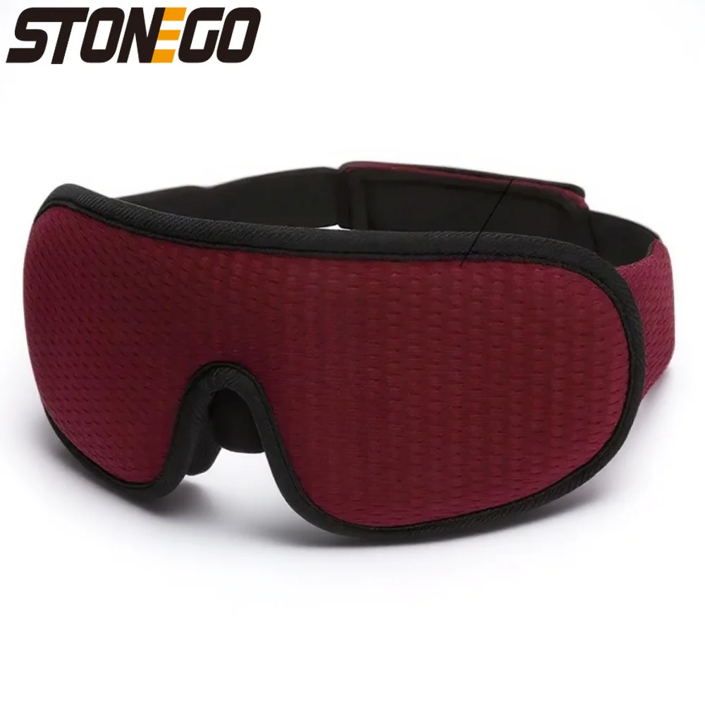3D Light Blocking Sleep Eye Mask for Men Women Breathable Sports Fabric Ideal for Travel Night Sleep Napping