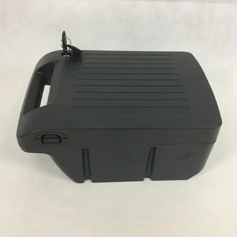 

A set of HL3.0 electric scooter battery plastic case with lock, suitable for electric motorcycle accessories.