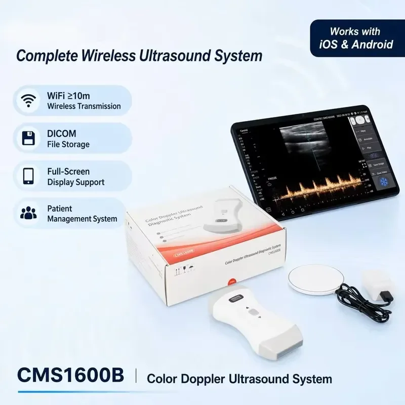 Modern Medical Model 1600 Electric Handheld Machine with Convex Linear Probe for Class II Clinic Use