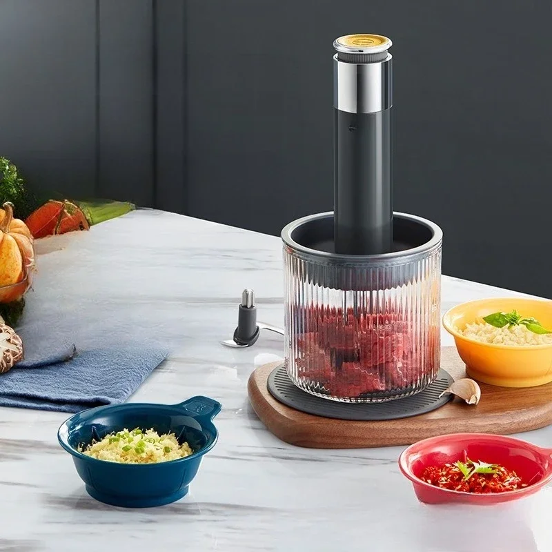 

Meat Grinder Electric Small Cooking Machine Multifunctional Grinding Vegetable Minced Meat Mixer Seasoning Machine