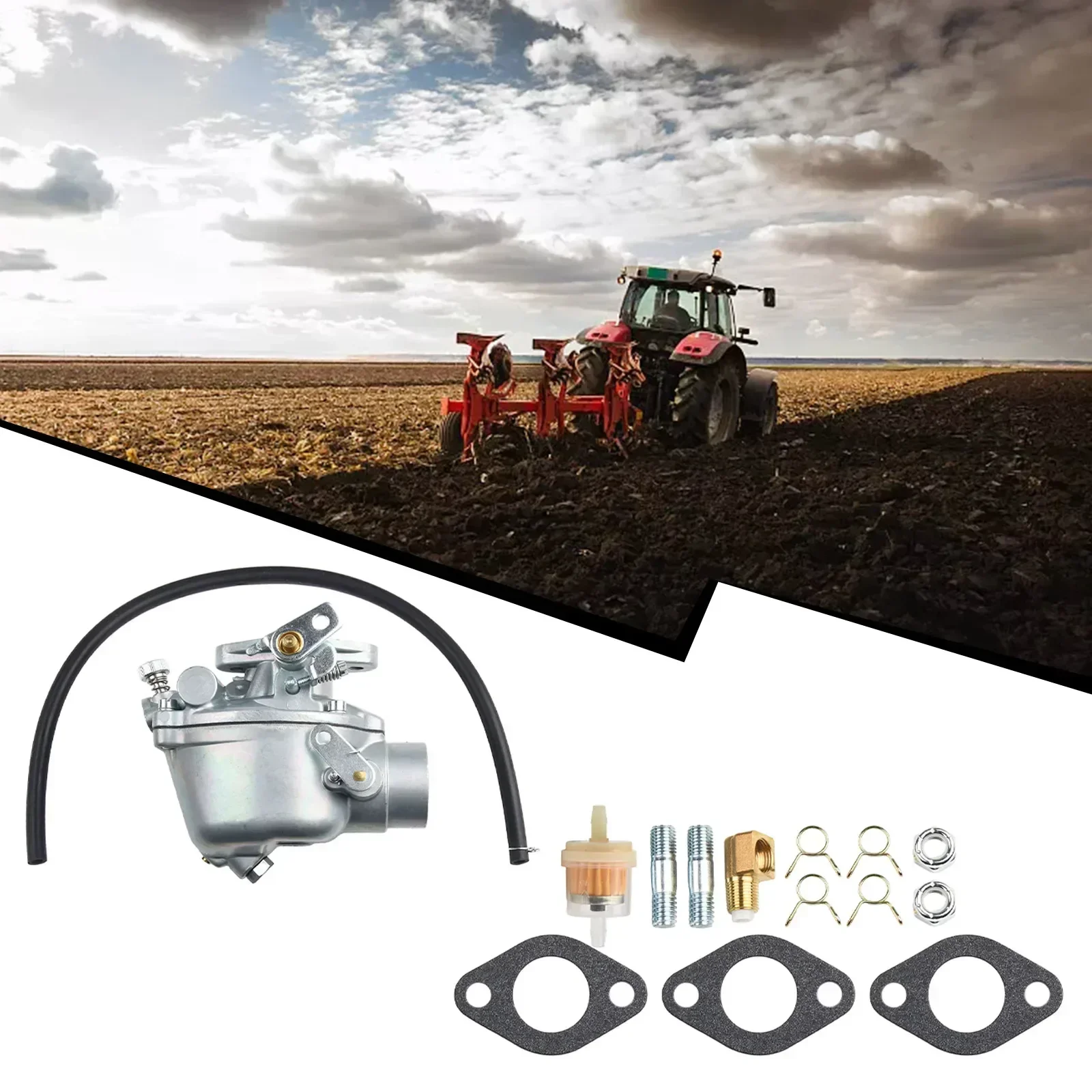 

Performance Carburetor Replacement Kit for Massey Ferguson Tractor TE20 TO20 TO30 Improved Engine Power Output
