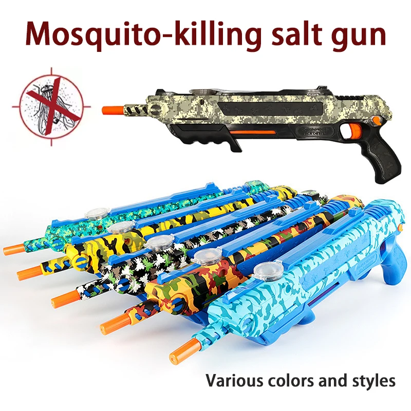 2025 New 4.0 Upgraded Salt Gun Accurate Aiming Fly and Mosquito Killer Adult Simulation Game Toys Children Gift