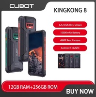 Cubot KingKong 8, 4G Rugged Smartphone Android 13  6.52 Inch FHD Octa Core 12GB+256GB 48MP Camera 10600mAh NFC Cell Phone