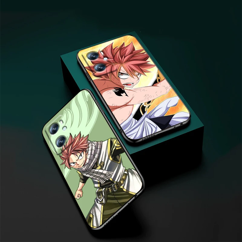 F-FAIRY T-TAIL Anime Cool For OPPO Find X6 X5 X3 A54S A5 A94 A16 A53S A57 A74 A72 A98 A78 A96 A9 5G Black Back Phone Case