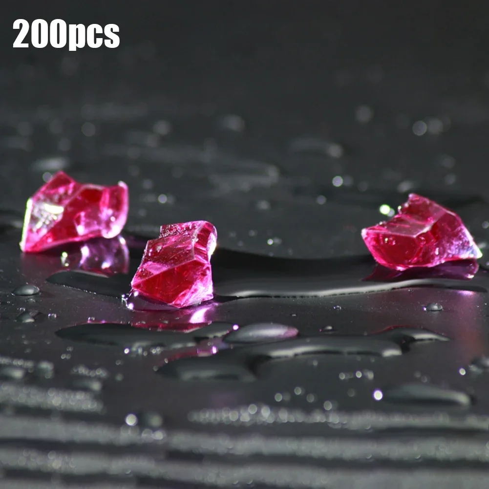 Brand New Acrylic Gem Stone Wedding Decoration Fish Tank Full Granules Home Decoration 200pcs Transparent 6*9mm