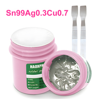 Canned solder paste 30g/50g, lead-free high-temperature solder paste, no-clean SMT chip solder paste solder paste BGA/QFN mounti