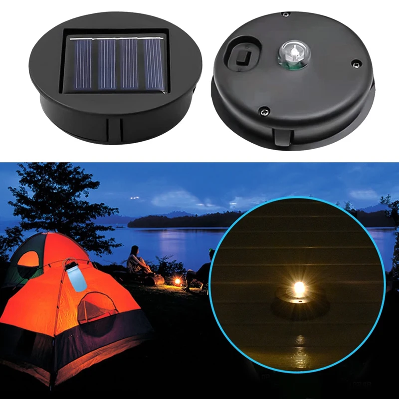 Solar Light Replacement Top Solar Panel Outdoor Hanging Solar Lanterns Parts Waterproof Garden Lighting Accessories