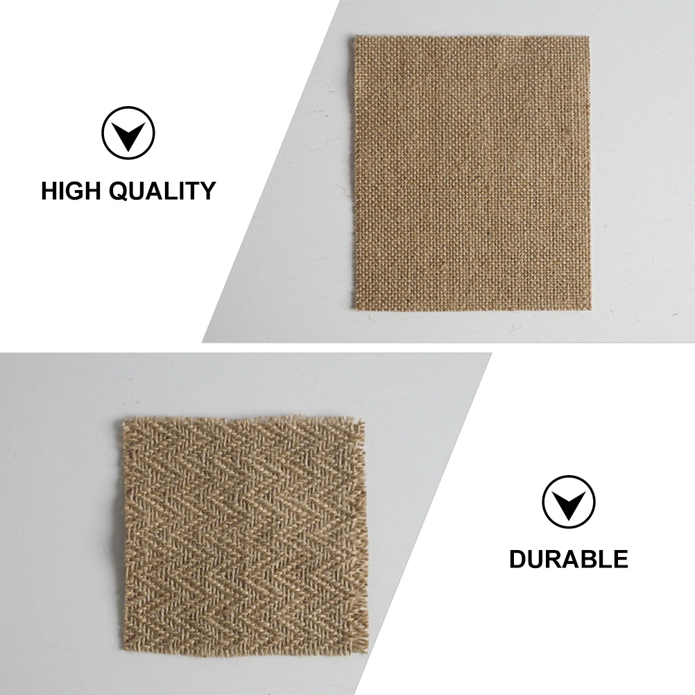 

12pcs Vintage Coasters Decorative Cup Mats Mats For Home Party Jute Coaster Wedding Khaki Table Protectors