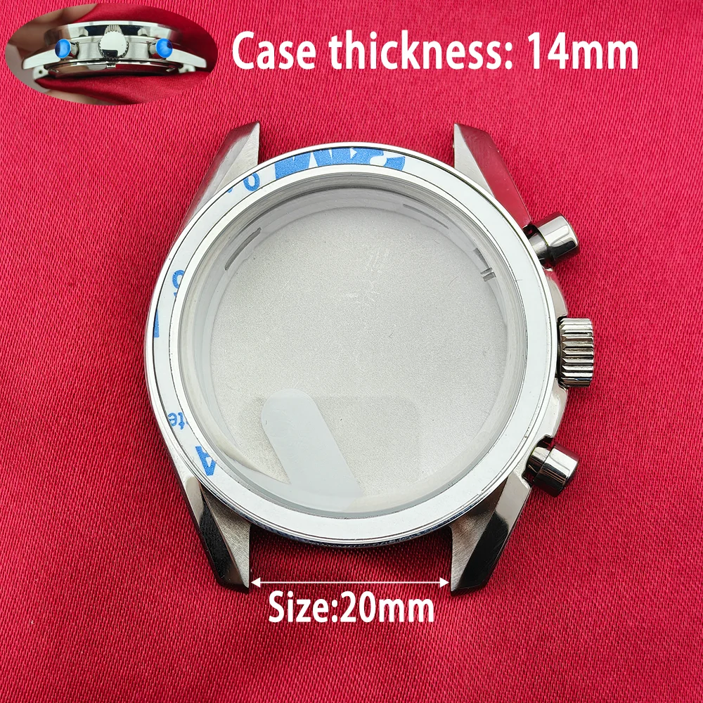 vk63 cases 39.7MM VK63 Watch Case Moon Watch Metal Case VK63 Chronograph Case Fits For Speed Master VK63 Case VK64 Case Modified view 6