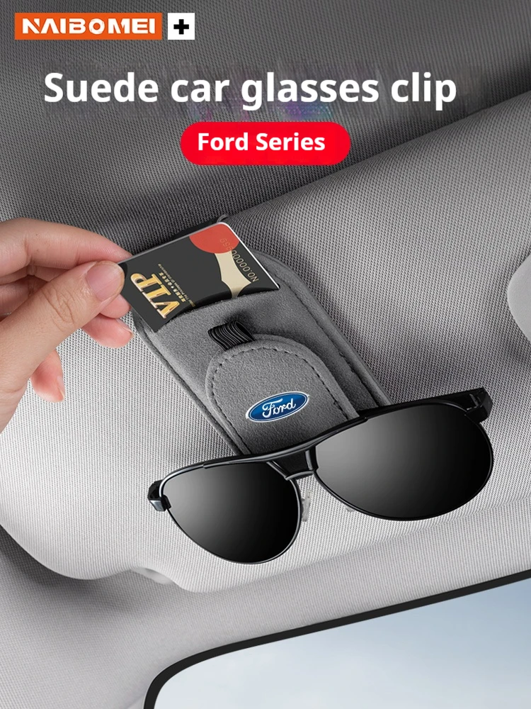 

Car Visor Glasses Storage Clip Sunglasses holder Glasses holder For Ford Mondeo Kuga ST Focus Raptor Edge Explorer Ranger Fiesta