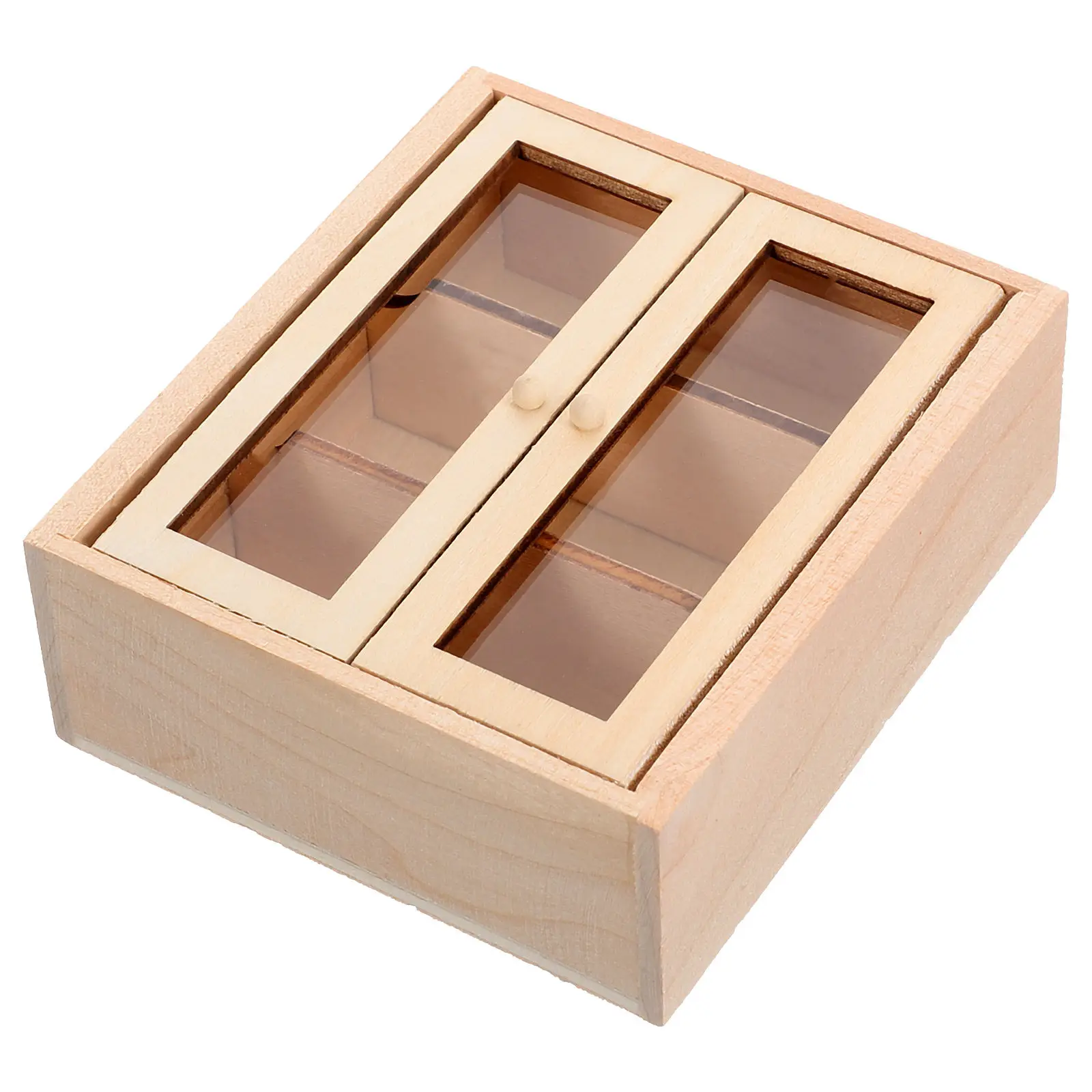 

Wooden Mini Cabinet for Dollhouse Layout DIY Miniature Furniture Decor Vivid Exquisite Craftsmanship Photo Prop Mini House