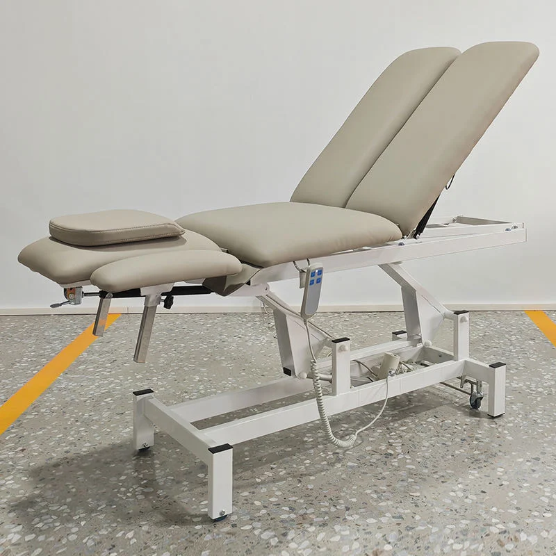 Height Adjus 3-Section Physical Therapy Bed Chiropractic Treatment  Medical Acupuncture Massage Furniture