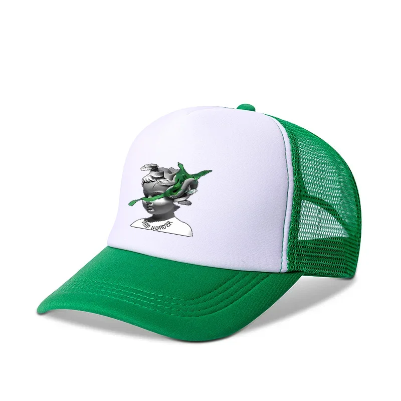 ﻿ Lily Baby Pattern Adult Baseball Cap Summer Essential a must-have Travel Hat Male Female Parent Child Sun Hat Truck Mesh Hat