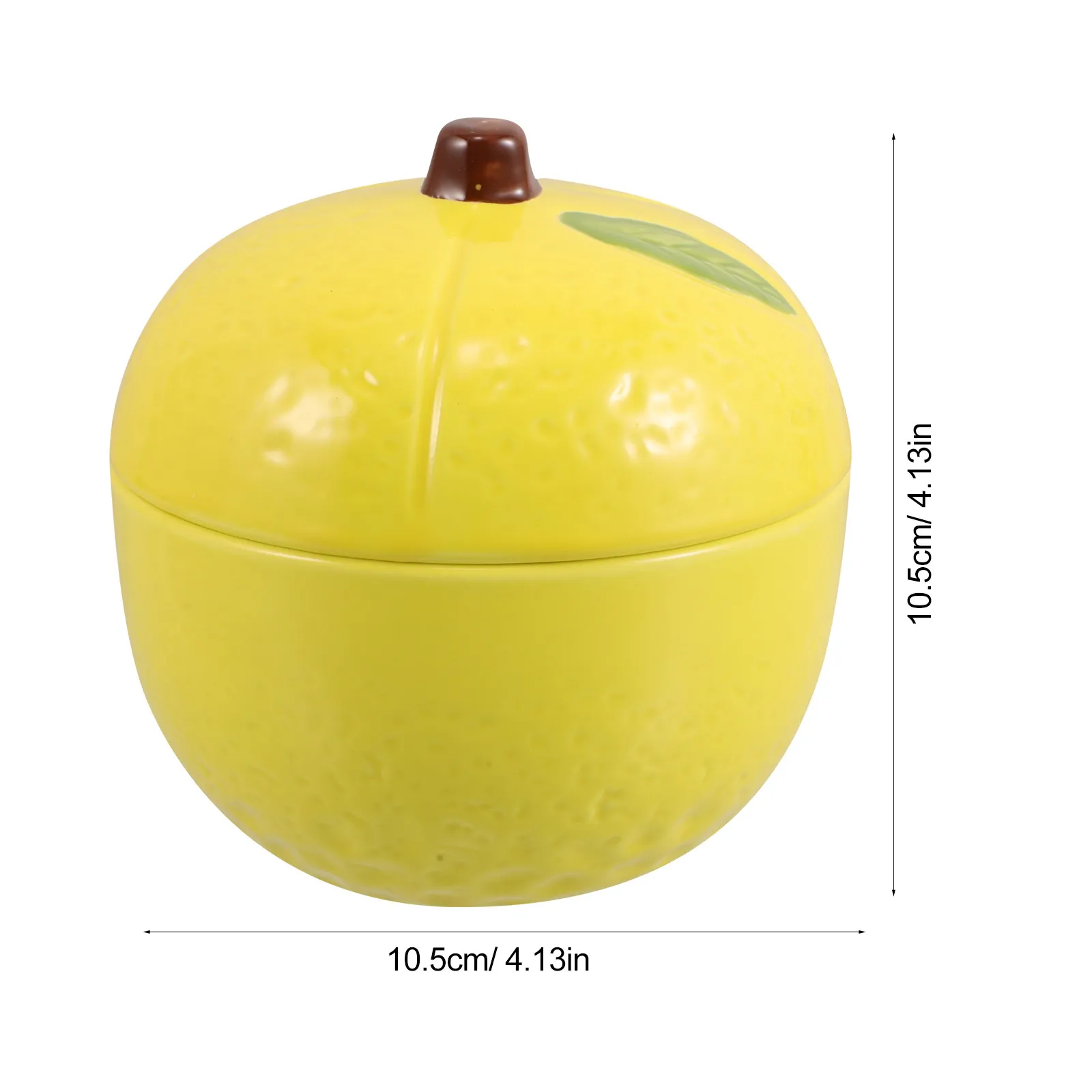 Ceramic Lemon Storage Jar Airtight Round Design for Candy Salt Seasoning Rice Desserts Food Preservation Kitchen Decor Jar