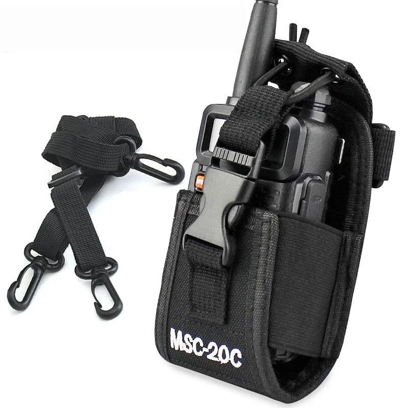 Multifunctional MSC-20C Walkie Talkie Case, Universal Radio Holder for UV-5R TYT ICOM.