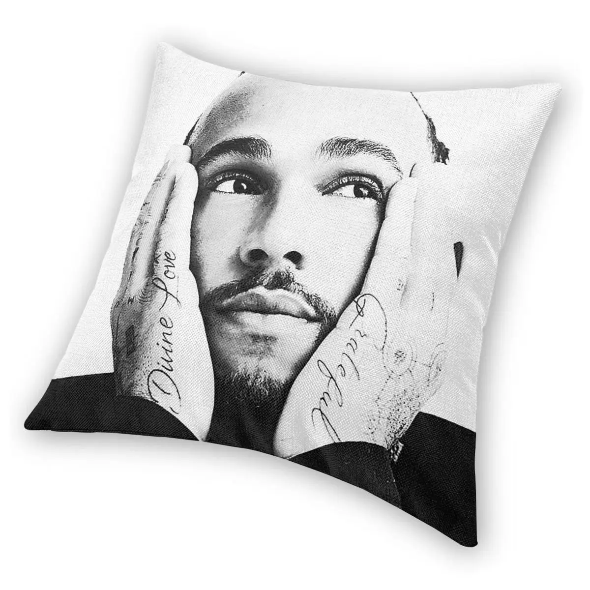F1 Lewis Hamilton 44 Pillowcase Polyester Linen Velvet Pattern Zip Decor Pillow Case Sofa Cushion Case Wholesale