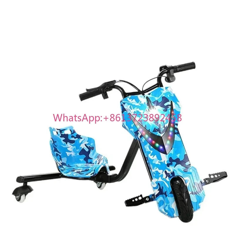For Electric Three Wheeled Kart Outdoor Square Children Adult Scooter Drift Car Cross Border Wholesale Delivery Foreign Trade