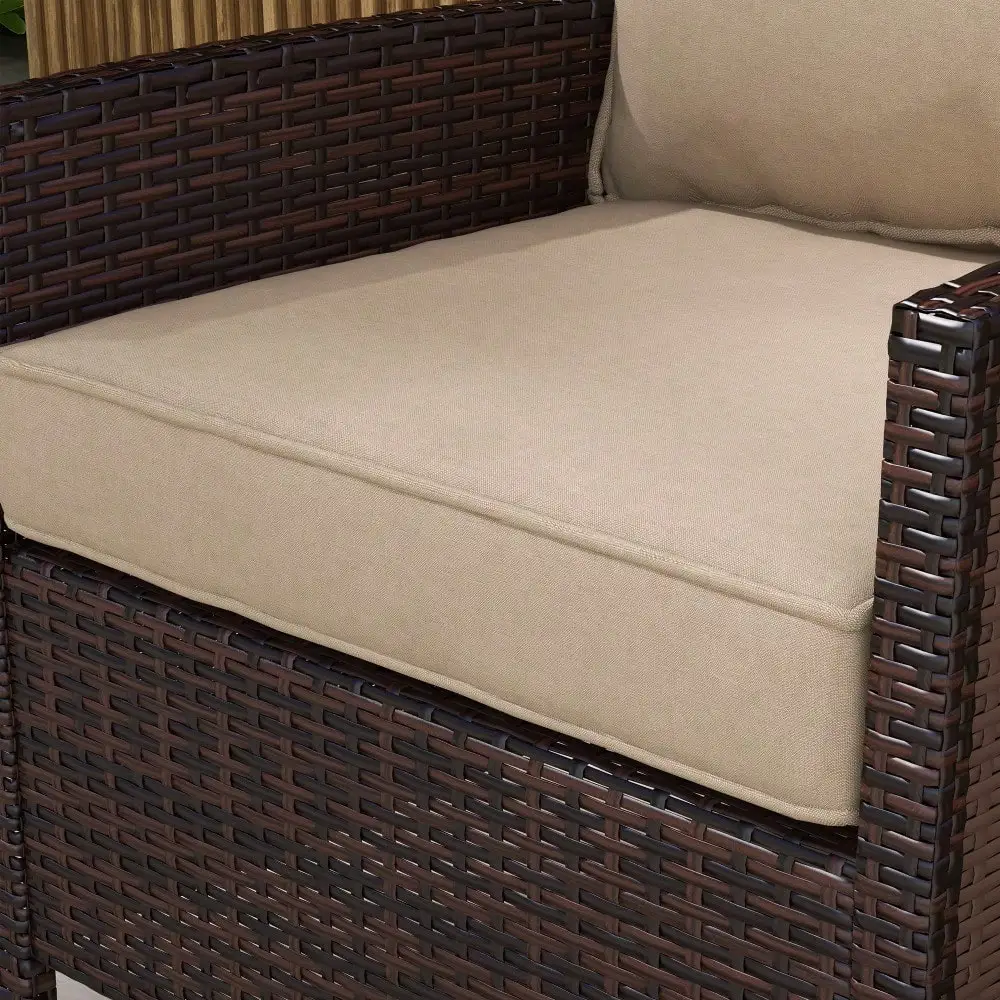 Indoor Outdoor Chair Cushions with Backrest for Garden Furniture