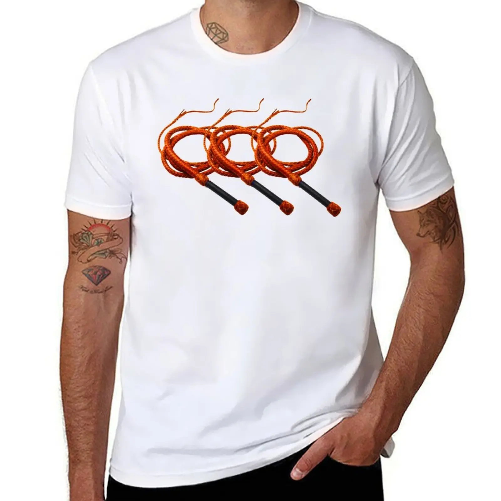 

Three Orange Whips T-Shirt t shirts for man cotton soft man t shirt luxury T-Shirt