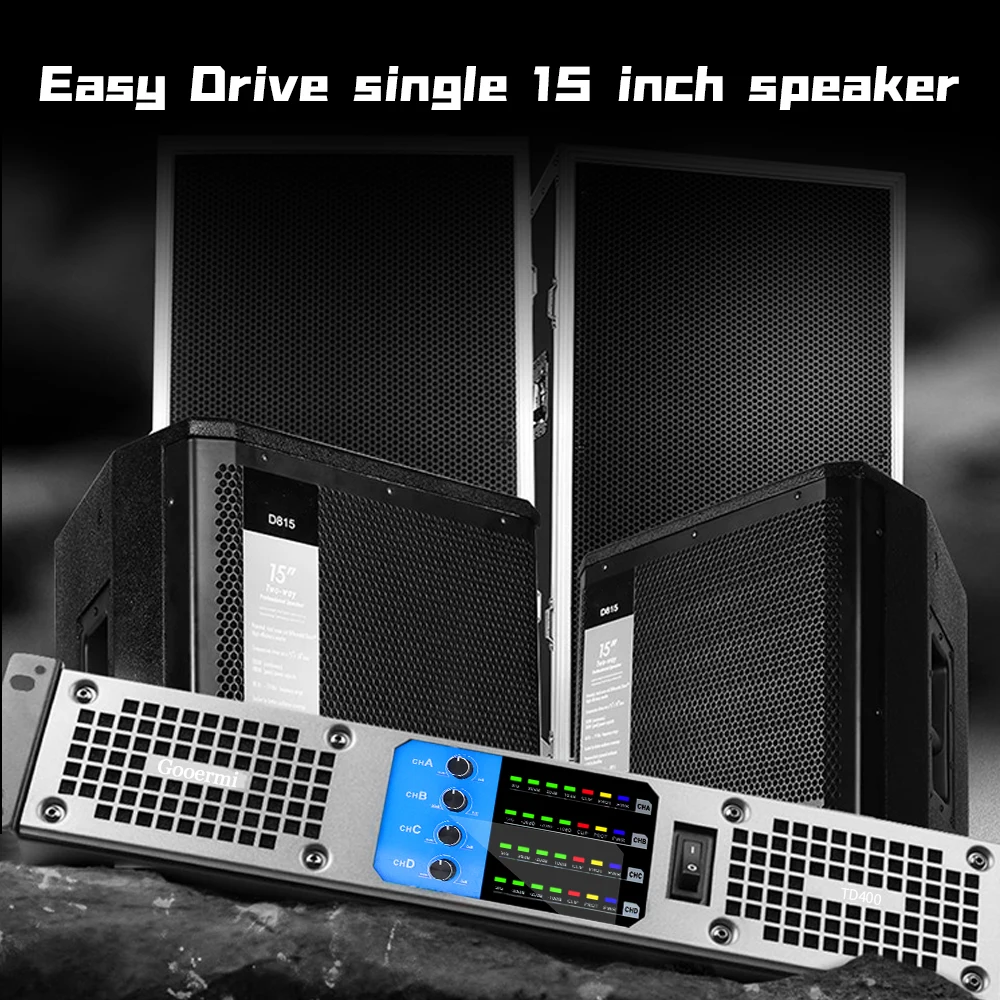 NEW Product Digital Power Amplifier Professional 4 Channel Class D Digital Power Amplifier For Home Party/Ktv Stage DJ ﻿