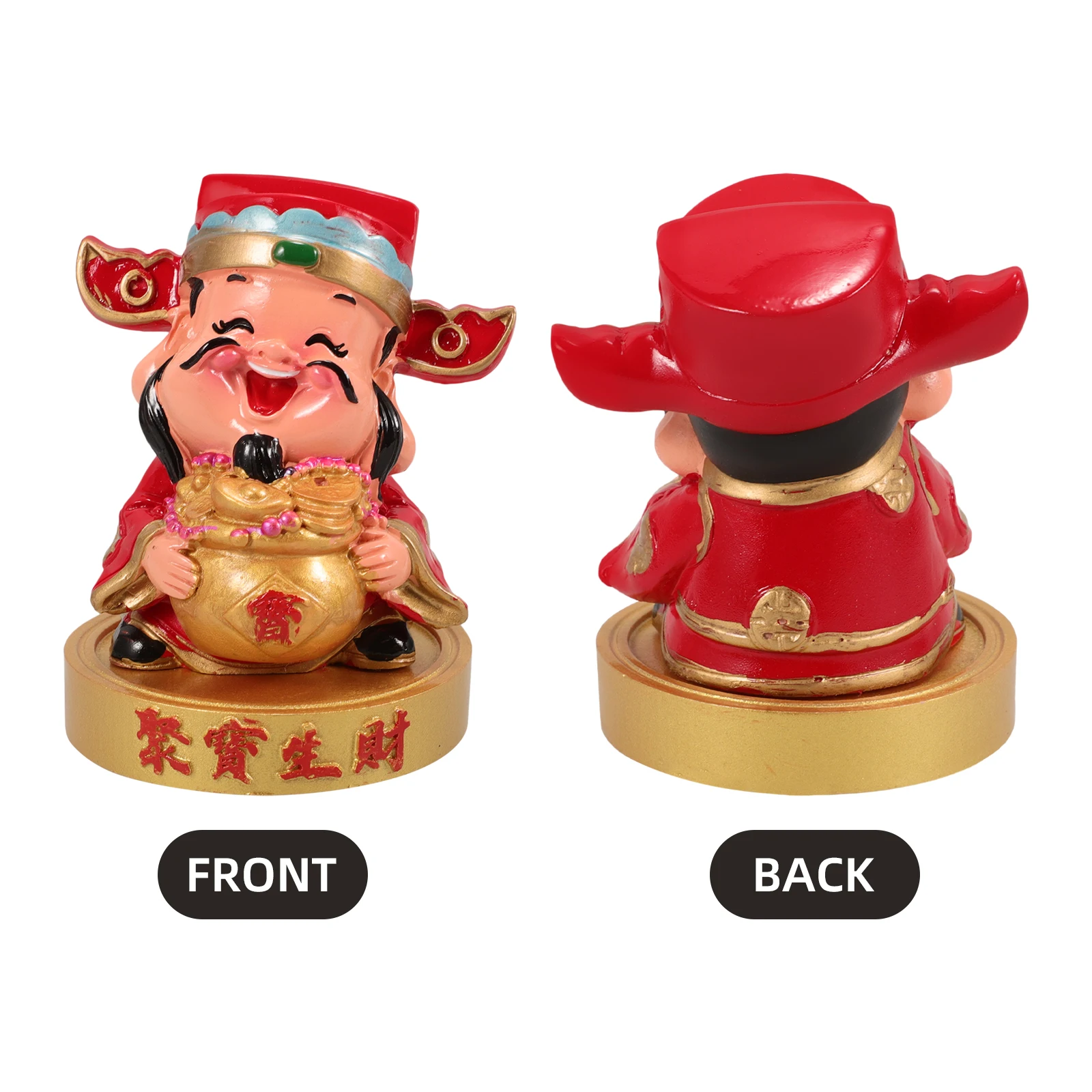 

of Wealth Car Dashboard Ornaments Resin Decorations Wealth Figurine Statue Interior Accessories Car Decorations